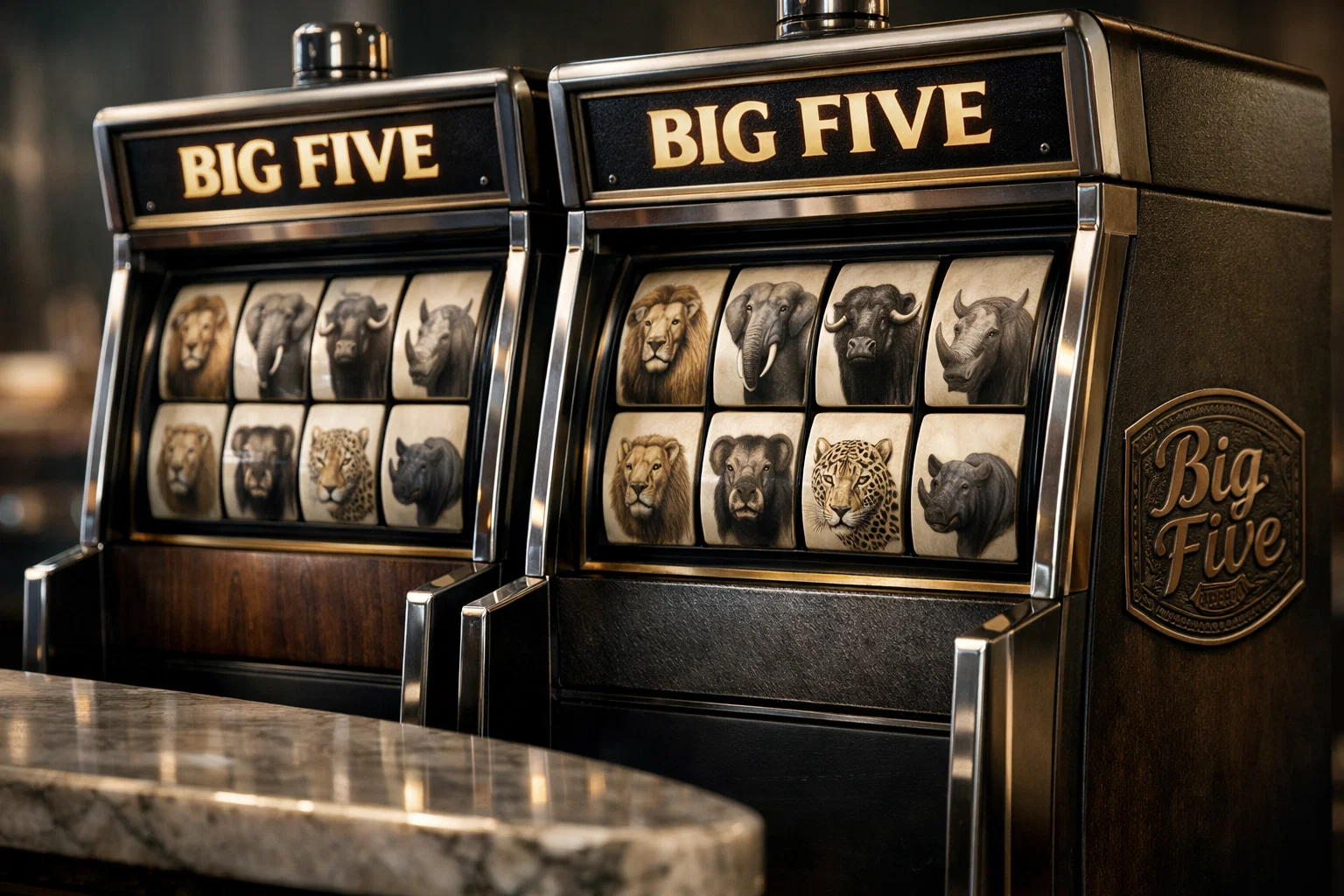 African Big Five slot machine symbols
